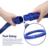 NOVEDEN 10 set 1m Pool Set Automatic Pool Cleaner Hoses (Blue)