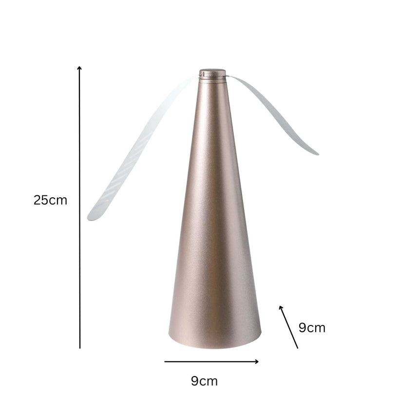 NOVEDEN Bug Repellent Fly Fan (Rose Gold)