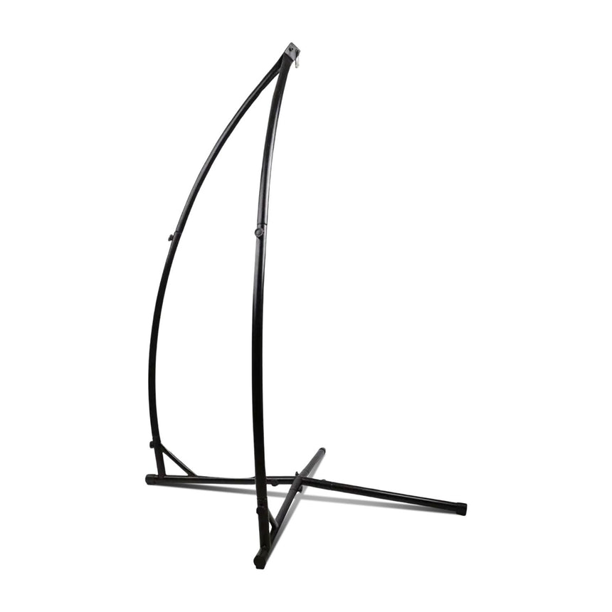 NOVEDEN Hammock Chair Stand for Hanging Air Porch Swing Chair (Black)