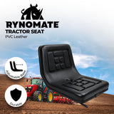 RYNOMATE Universal Tractor Seat with Easy Seat Adjustment (Black)