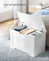 VASAGLE Storage Bench White