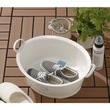 [6-PACK] INOMATA Japan Wash Bucket White 12L