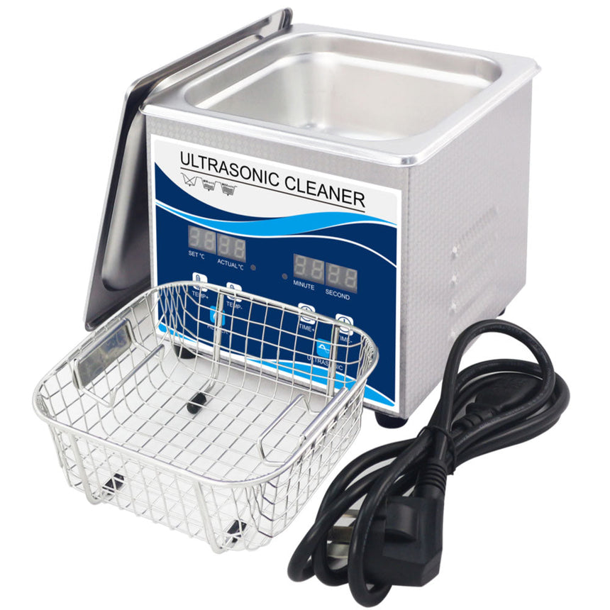 1.3L Digital Ultrasonic Cleaner Jewelry Ultra Sonic Bath Degas Parts Cleaning