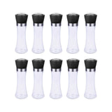 10x 180ml Glass Salt or Pepper Grinder 18cm - Adjustable Ceramic Core Tall Mill