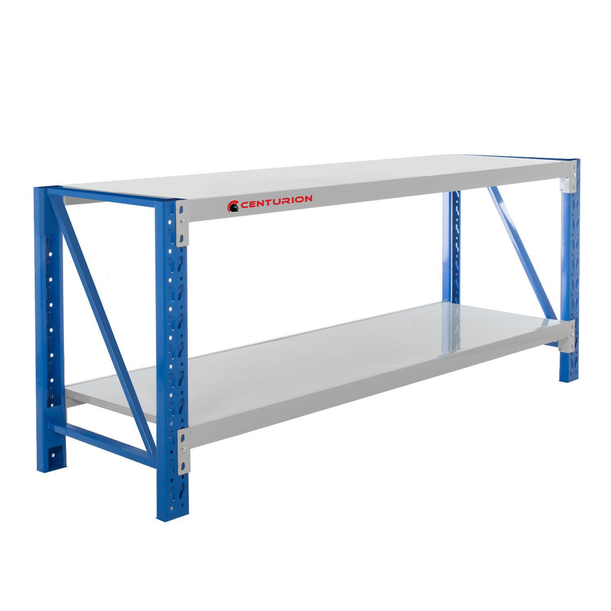 Centurion 2 Layers Work Bench 2m 400kg Capacity - Grey Blue