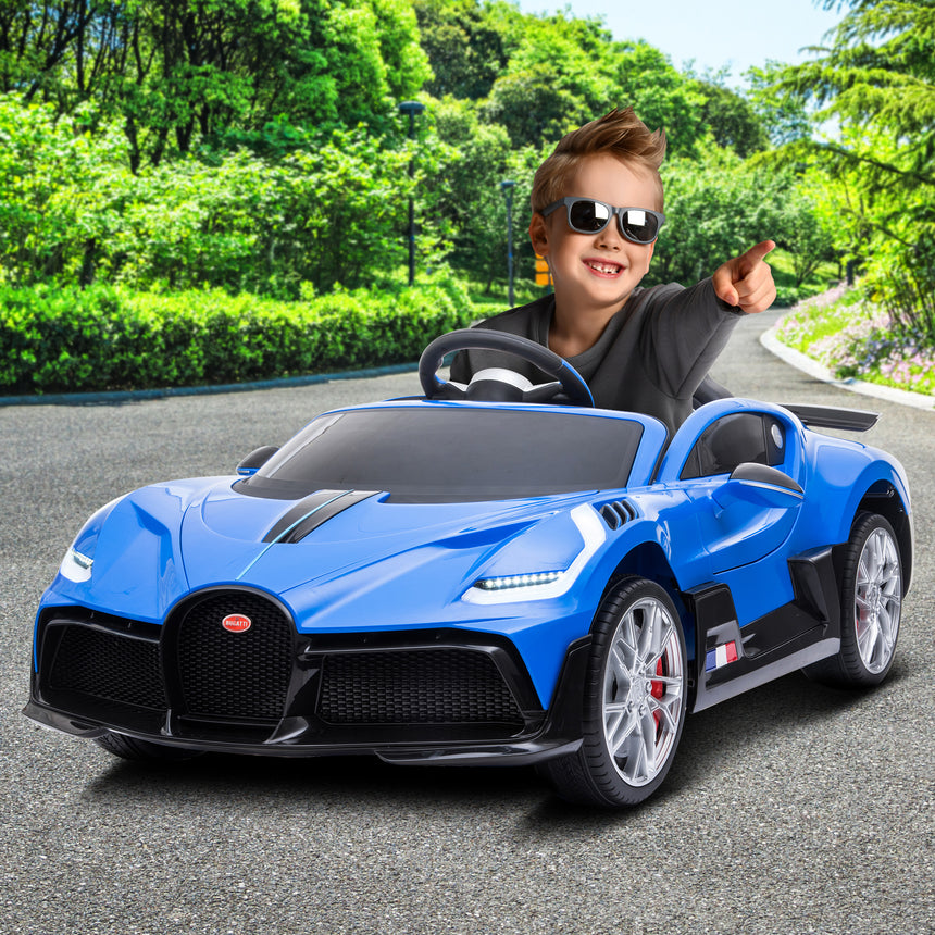 Kahuna Licensed Bugatti Divo Kids Electric Ride On Car - Blue