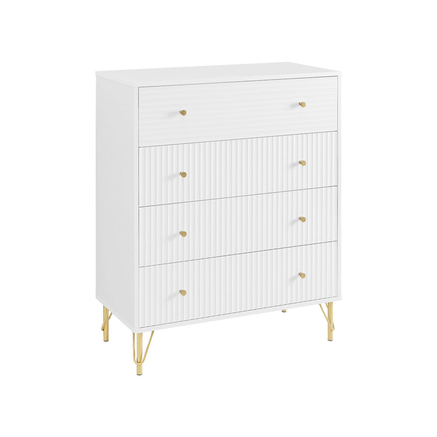 Sarantino Rocco Chest Of Drawers - White