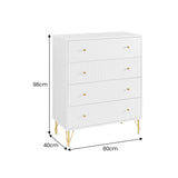 Sarantino Rocco Chest Of Drawers - White