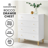 Sarantino Rocco Chest Of Drawers - White