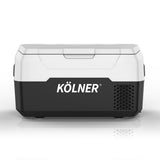 Kolner 20l Portable Fridge Freezer Cooler 12/24/240v Camping Refrigerator Black