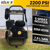 Kolner LT-712 High Pressure Washer 2200PSI 7.5LPM