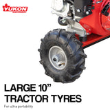 Yukon 15ton Petrol Hydraulic Log Splitter Wood Timber Firewood Block Cutter 196cc