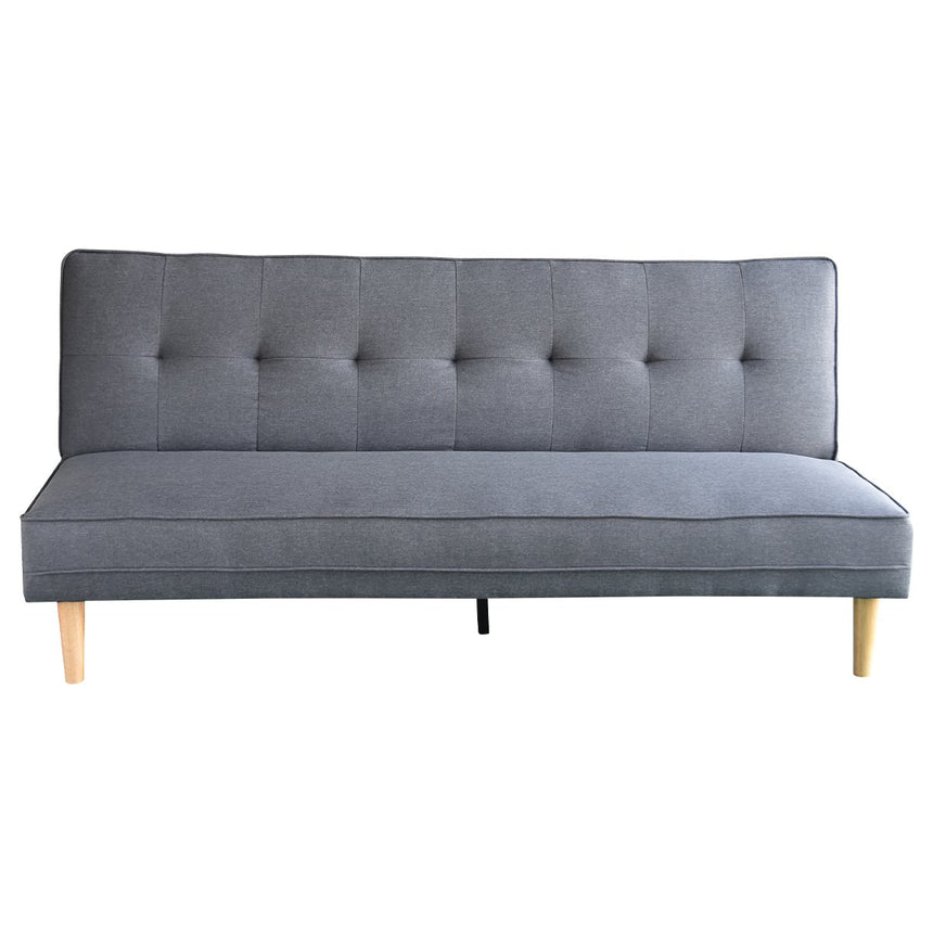 Sarantino Madison Sofa Bed Lounge Couch Futon Furniture Home Dark Grey Linen Suite