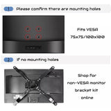 Monitor Stand Arm Dual HD LED TV Freestanding Mount Holder 2 Arm Display Desk Bracket