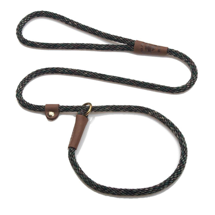 Mendota British Style Slip Leash - Length 1/2in x 4ft(13mm x 1.2m) - Camo