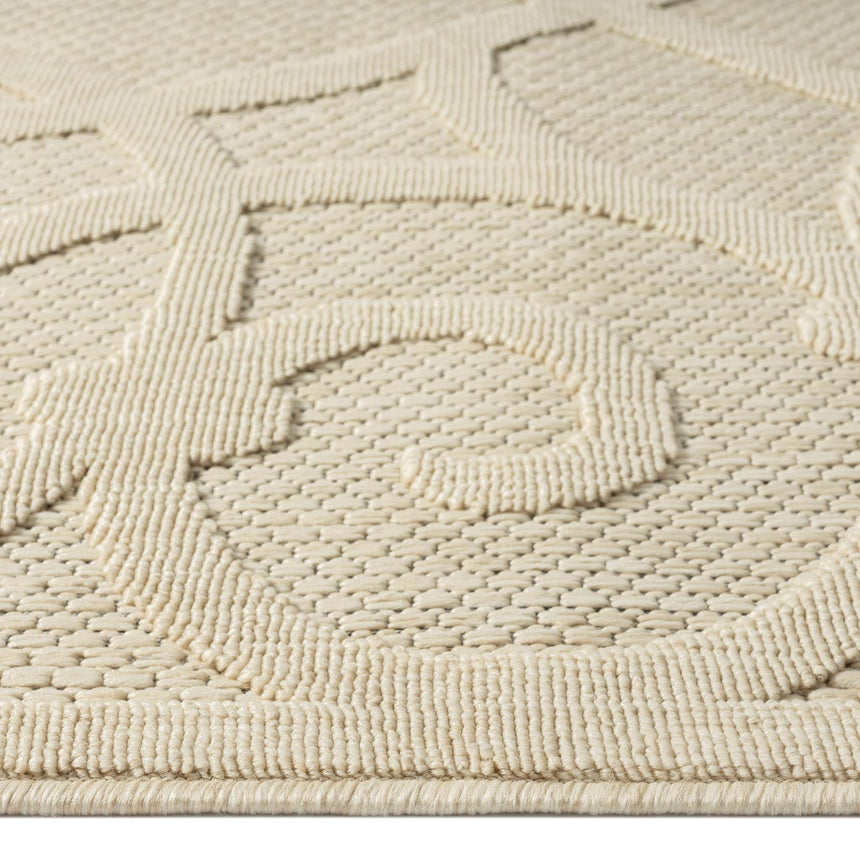 Alpha Outdoor Rug - Cream - 120x170