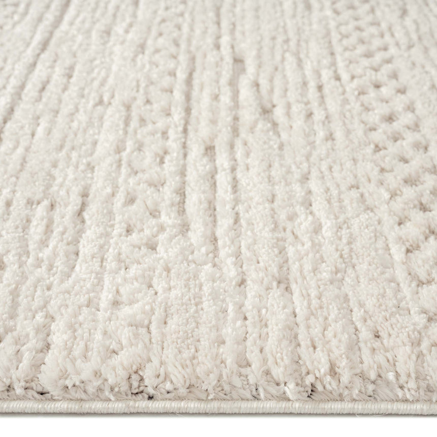 Addie Soft Pile Rug - Ivory - 120x180