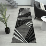 Adore Geometric Textural Rug - Grey - 160x230