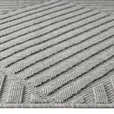 Alpha Outdoor Rug - Light Grey - 160x230