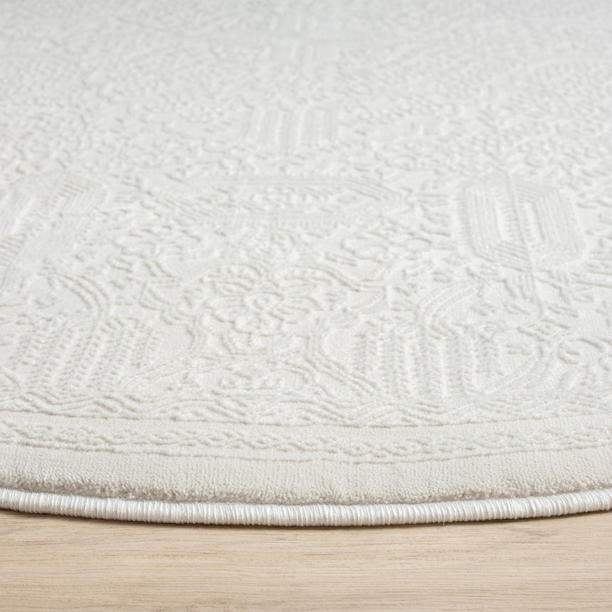 Grande Jacquard Rug - Ivory - 240x330