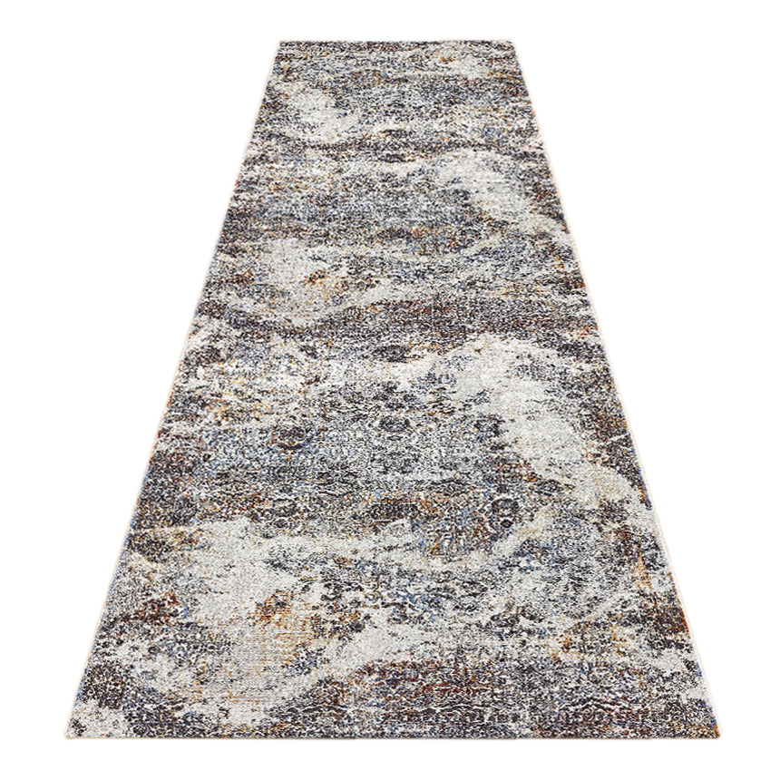 Luxe Vintage Textured Rug - Light Grey - 80x150