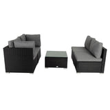 Outdoor Modular Lounge Sofa Bondi-Black