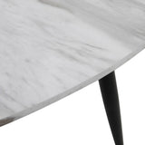 Minimalist Marble Effect Round Coffee Table