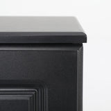 2X Bedside Table Side Storage Cabinet Nightstand Bedroom 2 Drawer KEVA BLACK