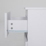 Bedside Table Side Storage Cabinet Nightstand Bedroom 2 Drawer JOSS WHITE