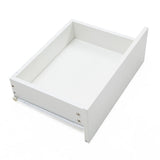 Bedside Table 3 Drawers RGB LED Bedroom Cabinet Nightstand Gloss GLORY WHITE