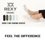 10X Rexy Daily No Show Ankle Socks Medium Non-Slip Breathable MULTI COLOUR