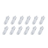 12X Rexy Seamless Sport Sneakers Socks Medium Non-Slip Heel Tab WHITE