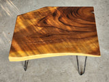 Raintree Wood Live Edge Coffee Table-40-50 cm