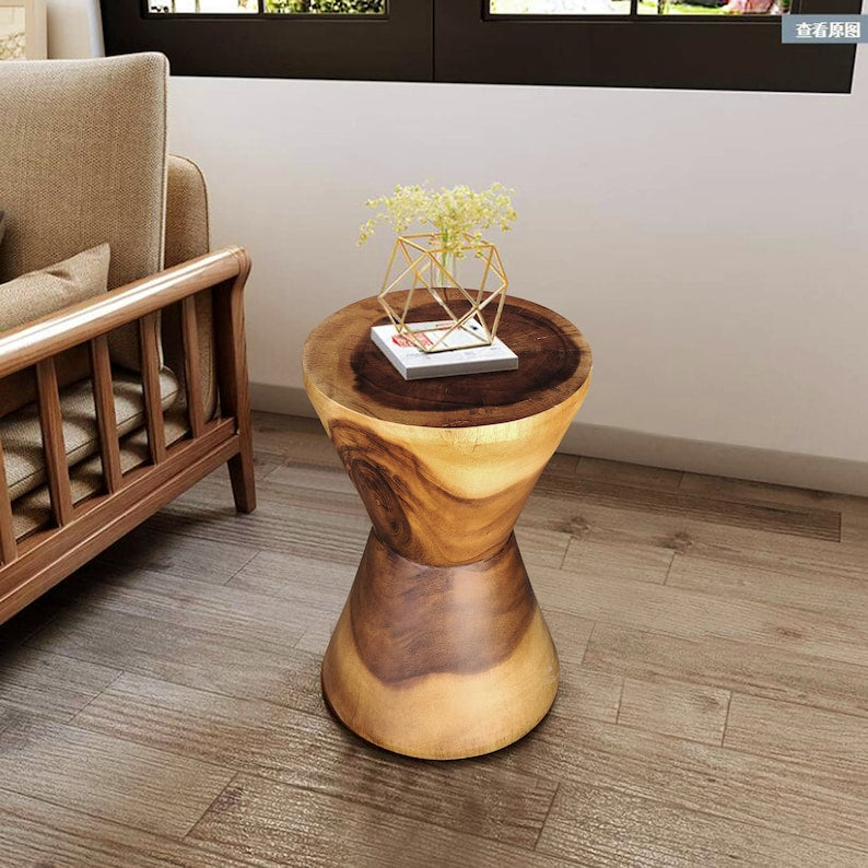 Hourglass Side Table or Stool bedside side drinks table