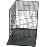 YES4PETS 30' Collapsible Metal Dog Rabbit Crate Cage Cat Carrier With Divider