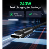 CHOETECH XCC-1035 USB-C M to M PD3.1 240W Super Fast Charging Cable 1M