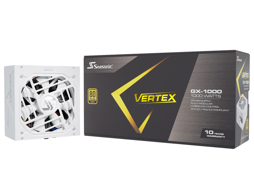 Seasonic VERTEX GX-1000 White 1000W ATX 3.0 Gold Modular PSU