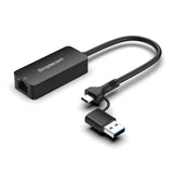 Simplecom NU405C SuperSpeed USB-C and USB-A to 2.5G Ethernet Network Adapter 2.5Gbps LAN