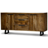 Begonia Buffet Sideboard Table 170cm 2 Door 3 Drawer Mango Wood Unique Furniture