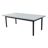 Lara 120cm Outdoor Coffee Table Glass Concrete Top