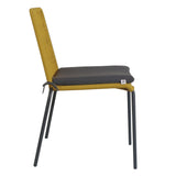 Lara 4pc Set Outdooor Rope Dining Chair Steel Frame Yellow