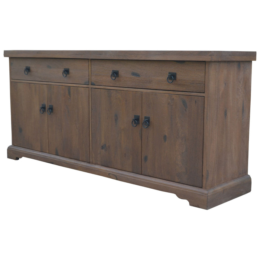 Florence  Buffet Table 180cm 2 Door 4 Drawer Solid Mango Timber Wood