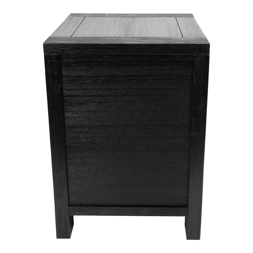 Tofino Set of 2 Bedside Tables 2 Drawers Storage Cabinet Side End Table - Black