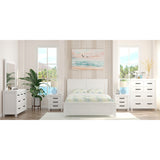 Lily Bedside Tallboy 3pc Bedroom Set Nightstand Storage Cabinet - White