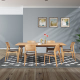 Emilio 180cm Dining Table Scandinavian Style Solid Ash Wood Oak