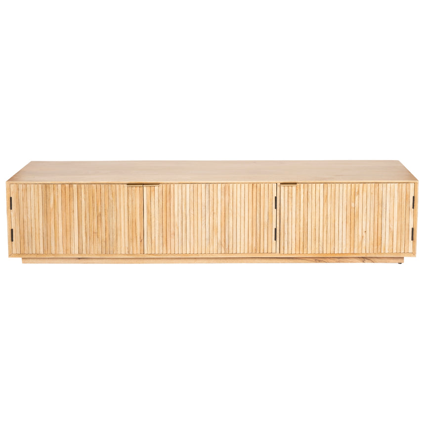 Cyrus ETU Entertainment TV Unit 200cm 3 Door Solid Mango Wood - Natural