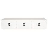 Cyrus ETU Entertainment TV Unit 200cm 3 Door Solid Mango Wood - White