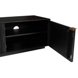 Cyrus ETU Entertainment TV Unit 200cm 3 Door Solid Mango Wood - Black