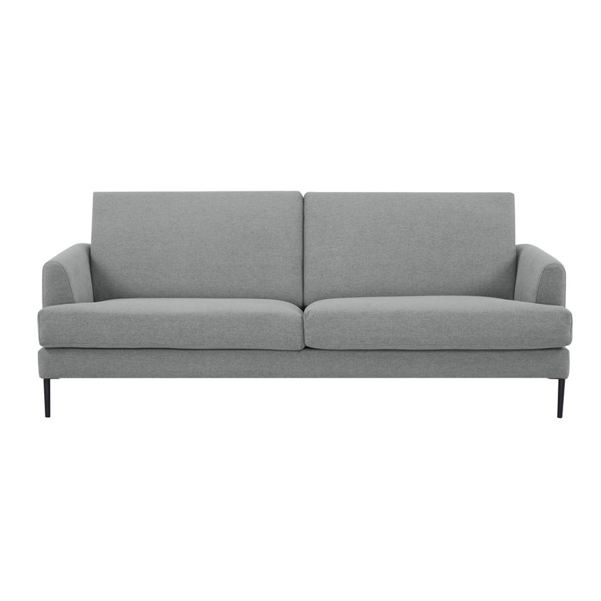 Ariya 3 Seater Sofa Fabric Upholstered Lounge Couch - Light Grey