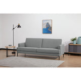 Ariya 3 Seater Sofa Fabric Upholstered Lounge Couch - Light Grey